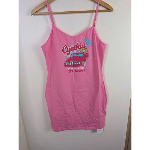Rugrats Cynthia Dress Pink Spaghetti Strap Nickelodeon X Shein 0XL - Picture 1 of 4